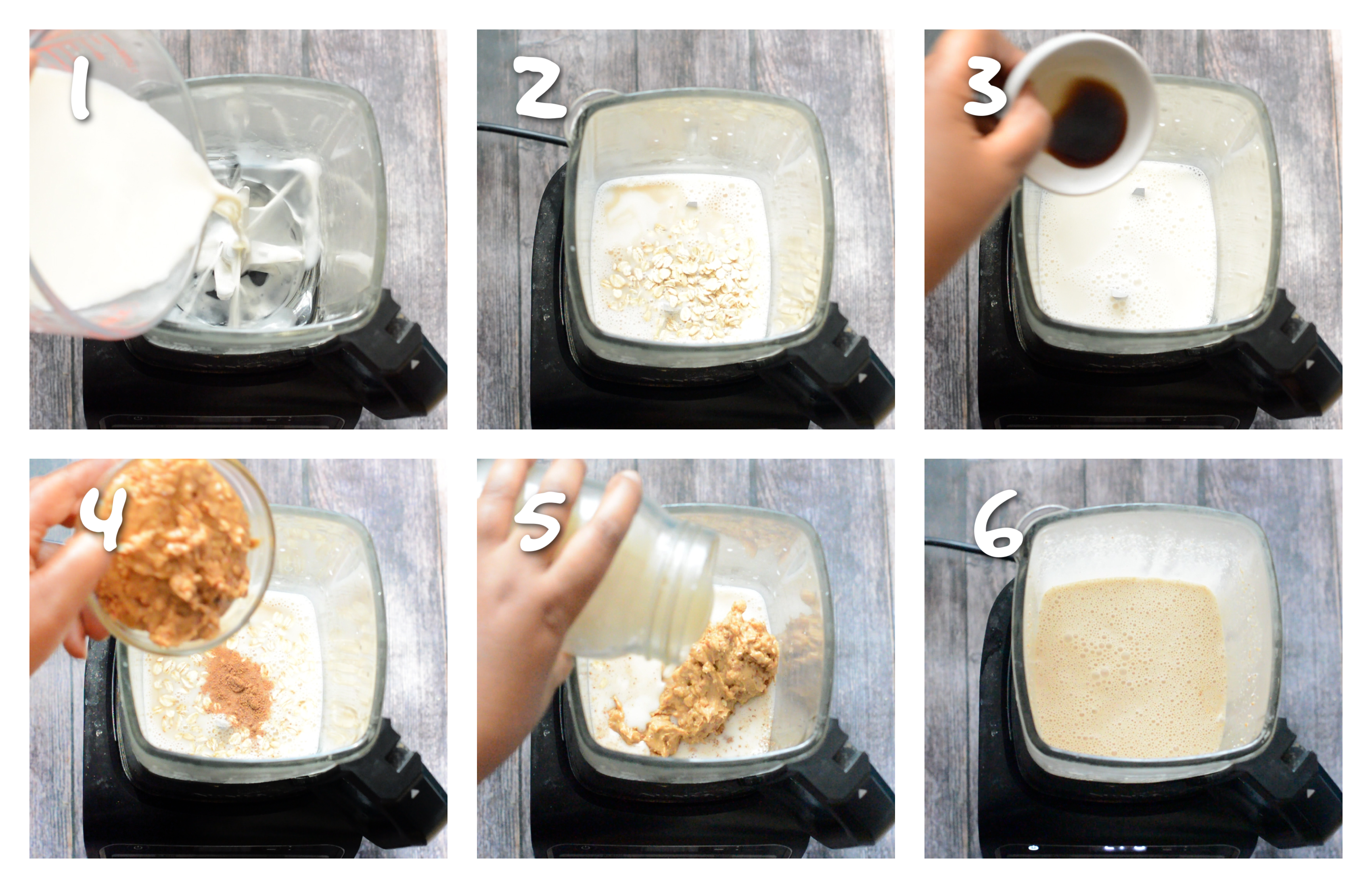 step1-6 mixing all of the ingredients together