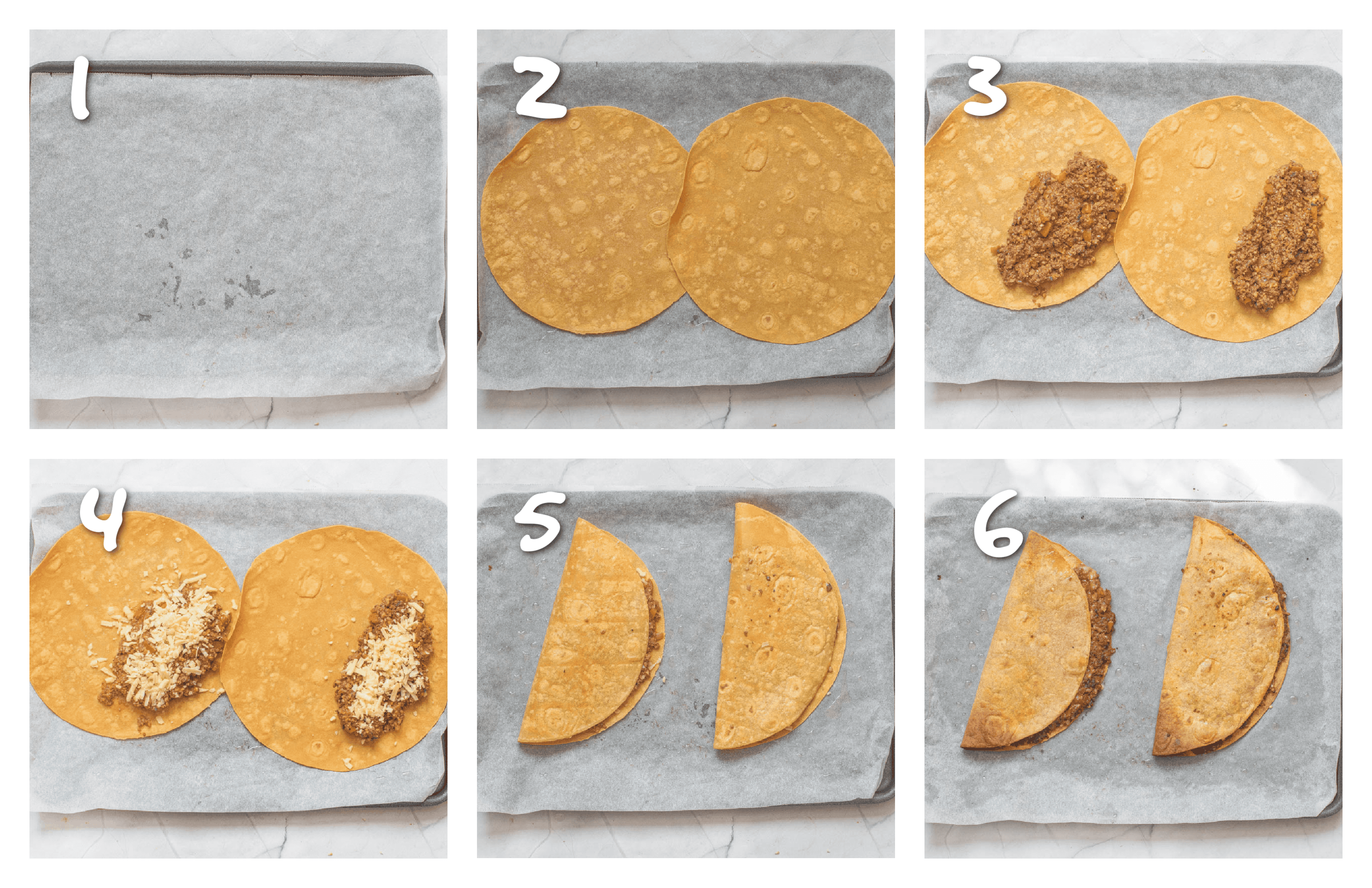 step1-6 oven baking the tacos