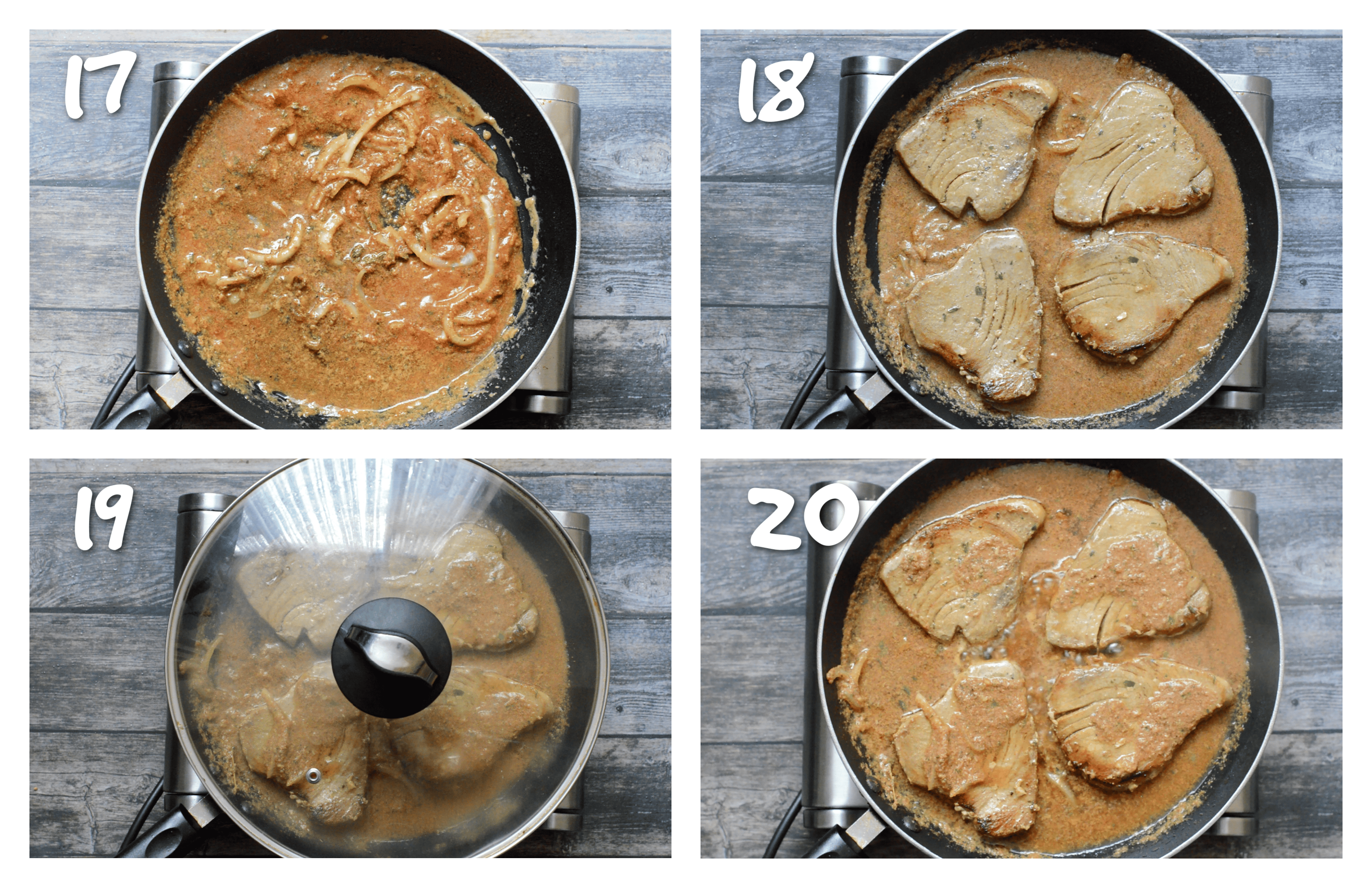 step17-20 simmering the sauce