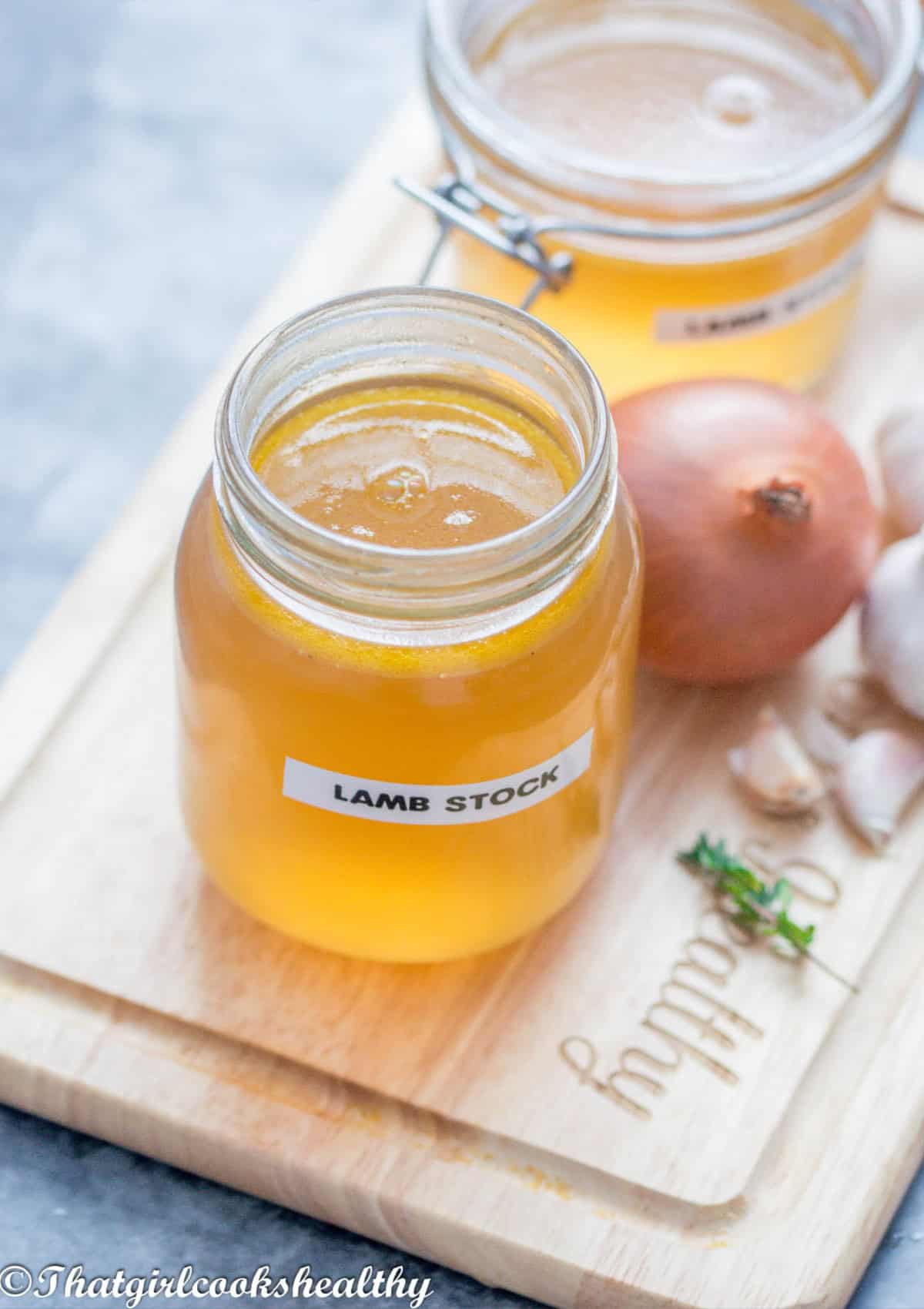 Close up of the stock