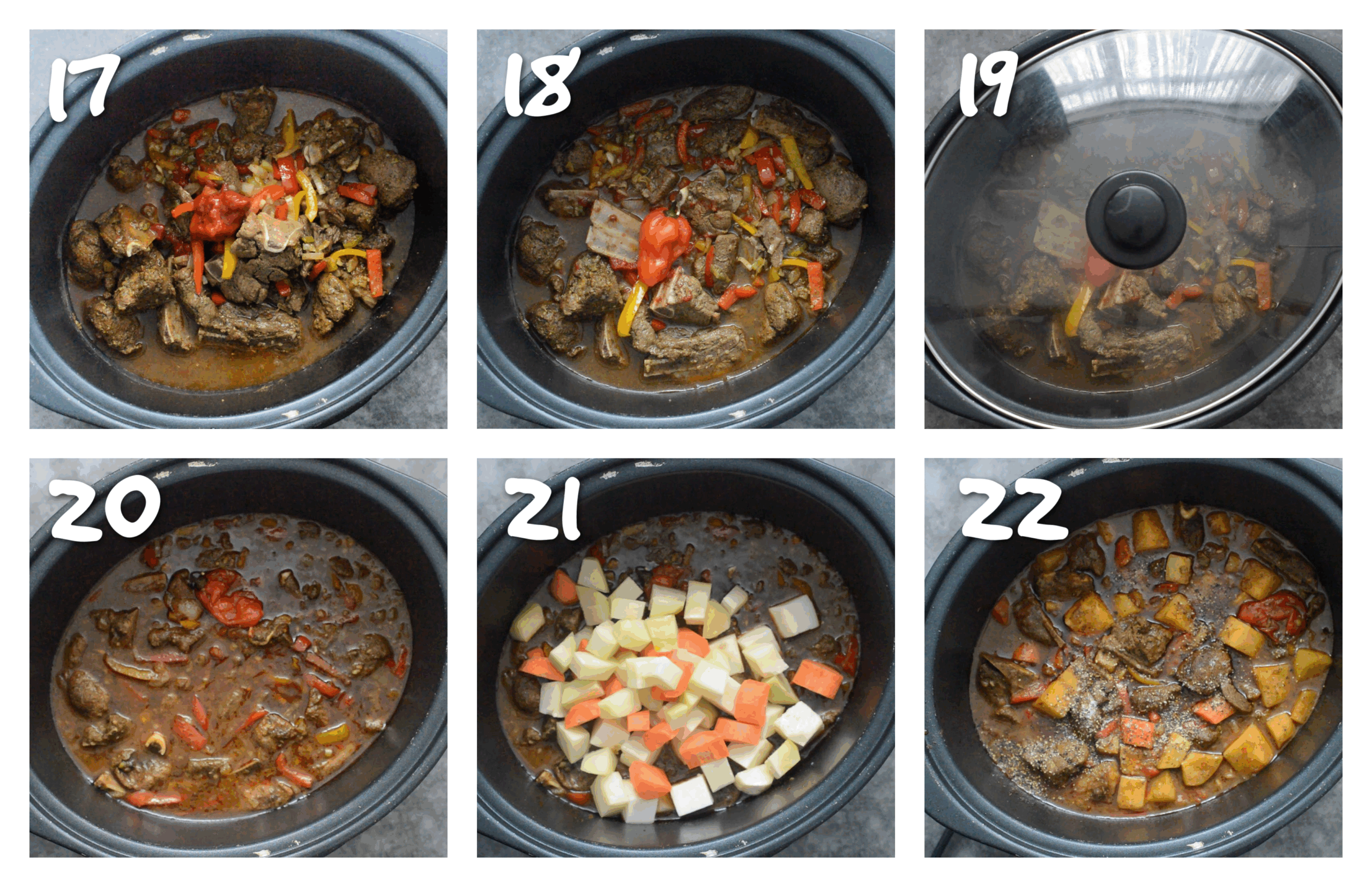 step17-22 slow cooking the lamb