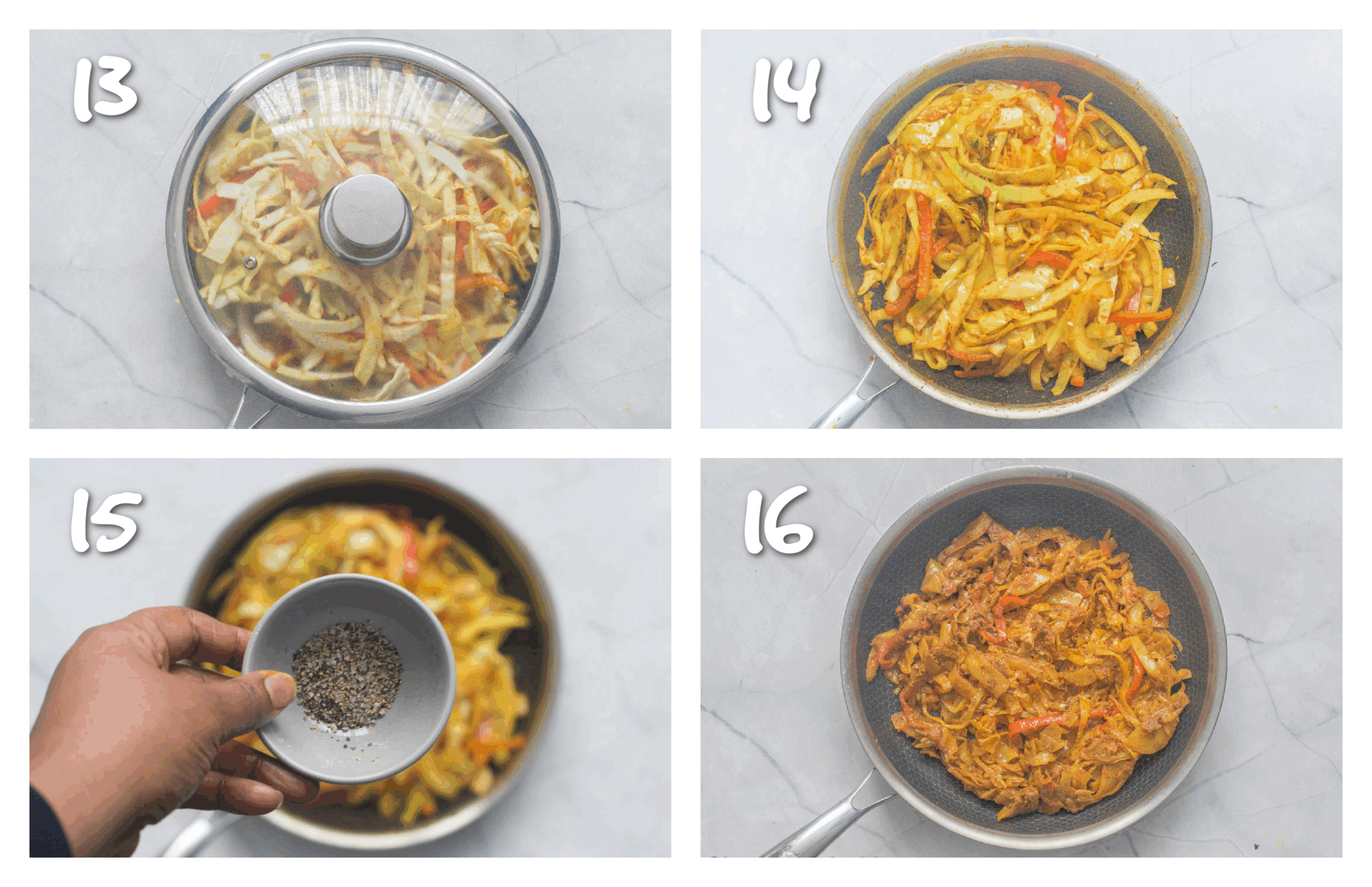 step13-16 steaming the cabbage