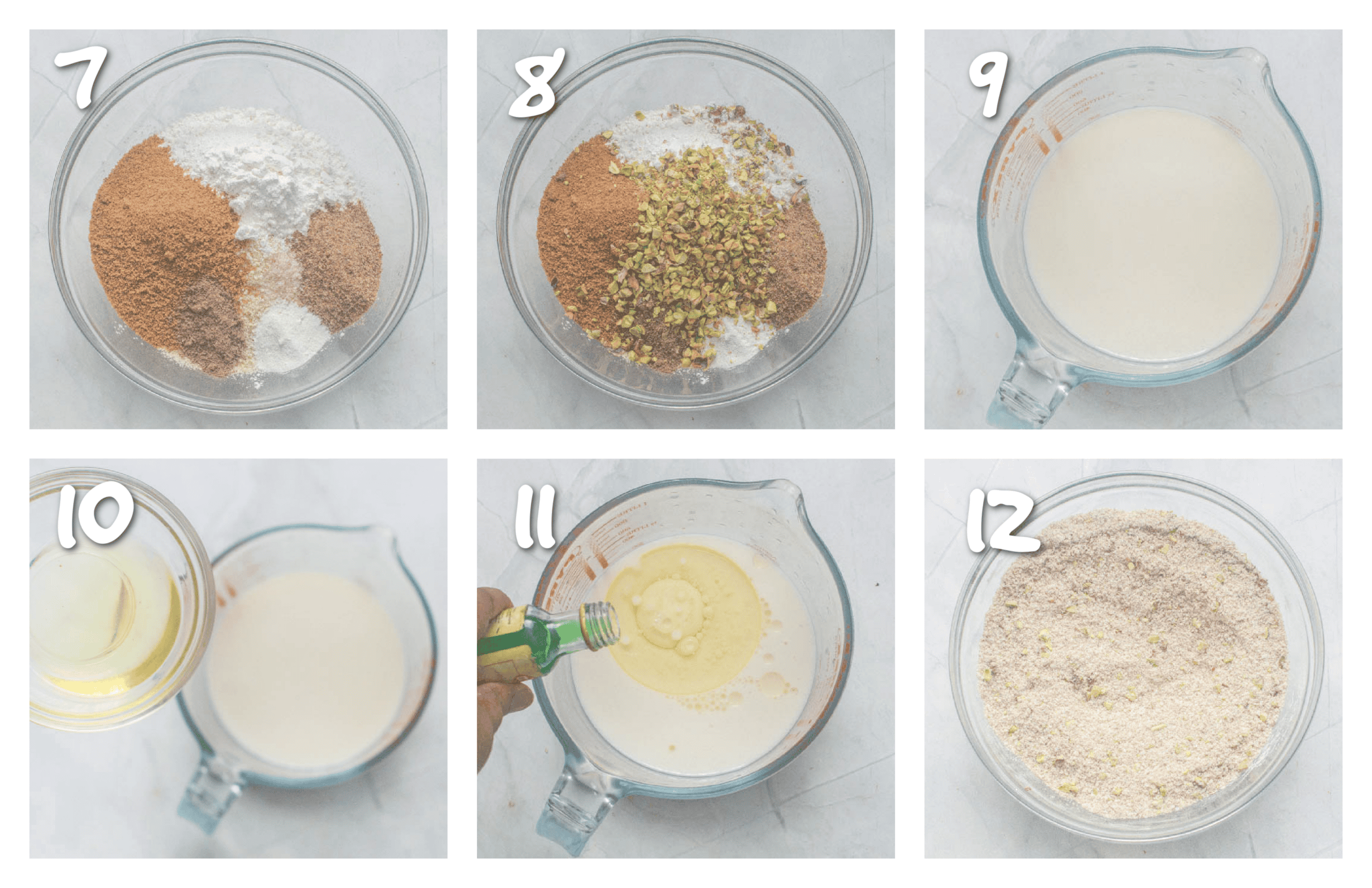 step7-12 mixing the wet ingredients