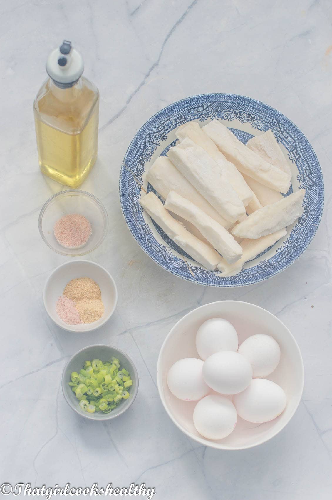 Ingredients you will need for egg ball