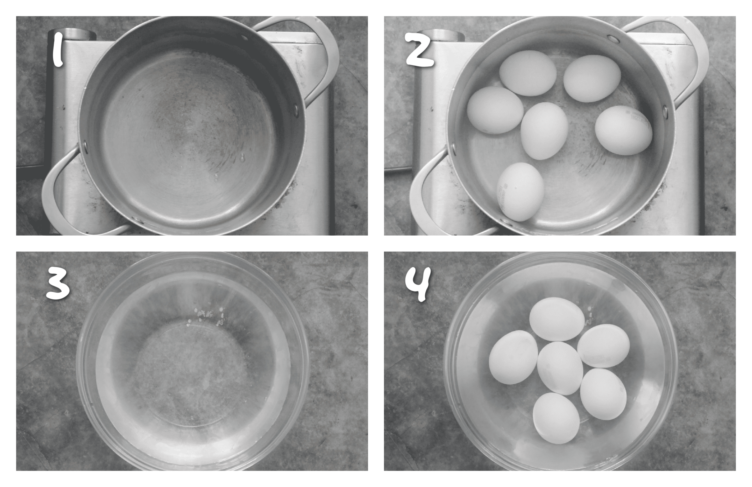 step1-4 boiling the eggs