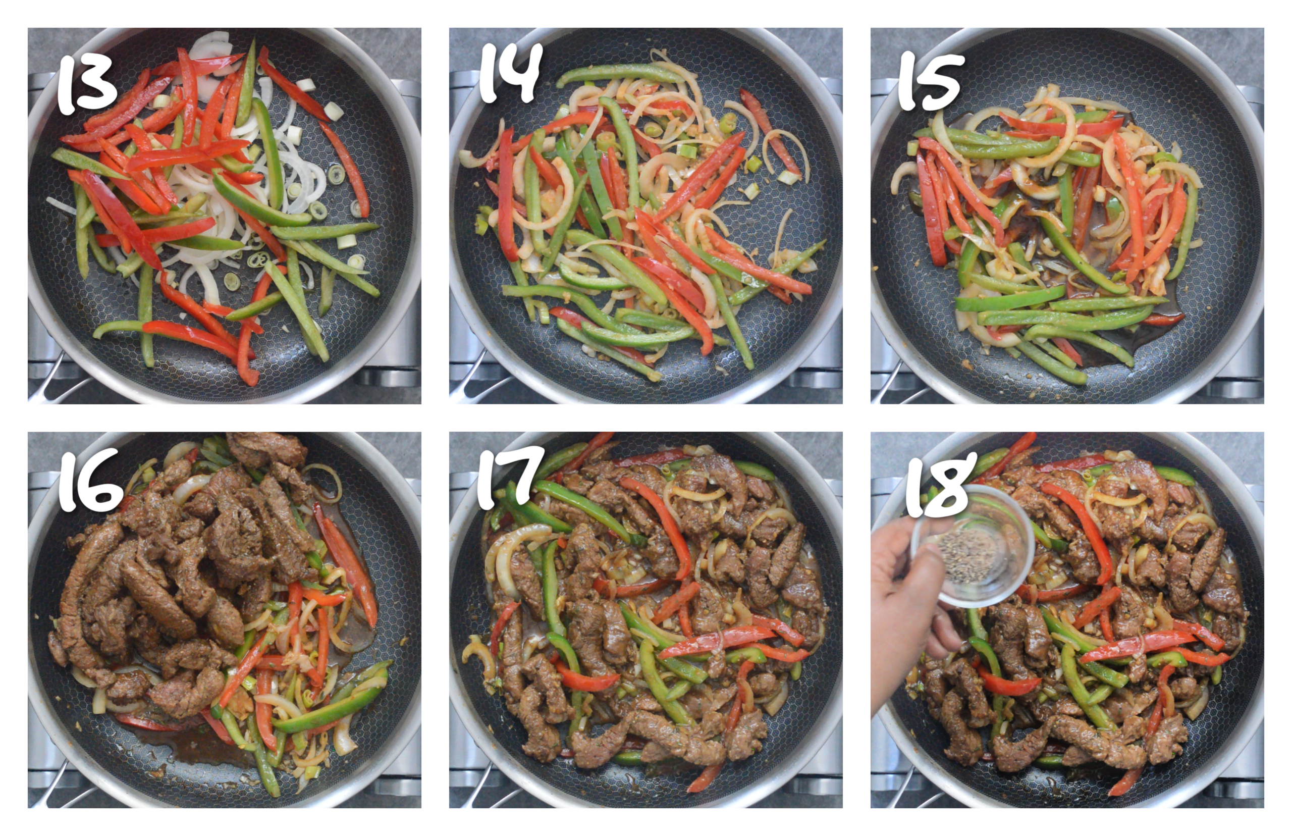 step13-18 cooking the meat with the sauce