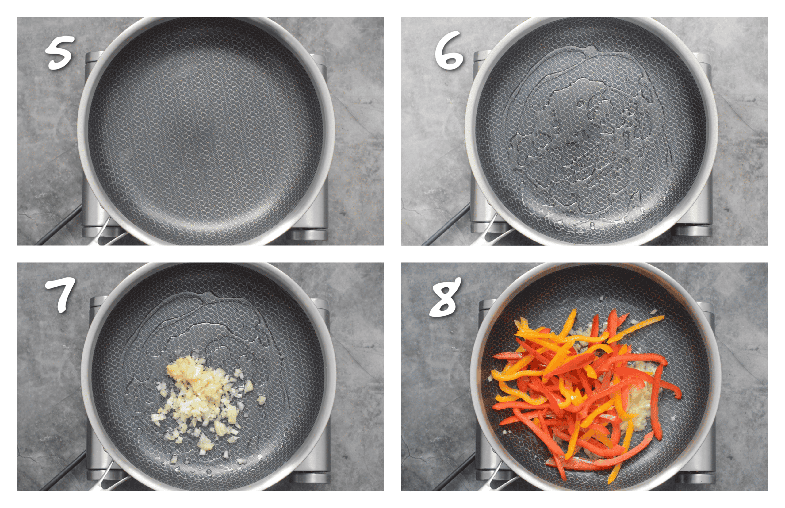 step5-8 sauteing the vegetables