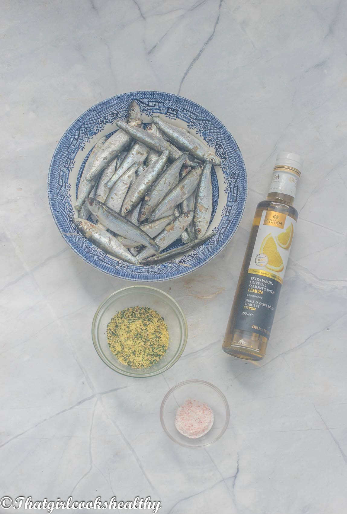 Ingredients you need for fried sprats