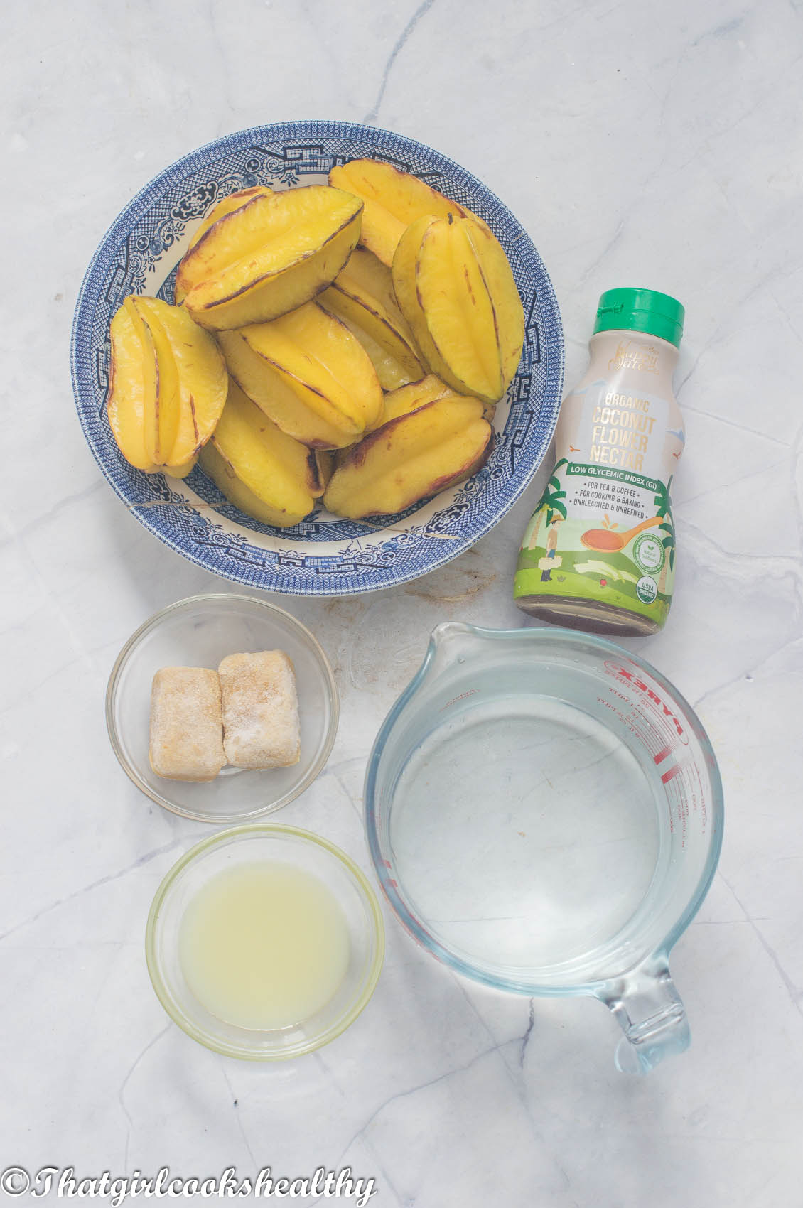 ingredients you will for starfruit juice_