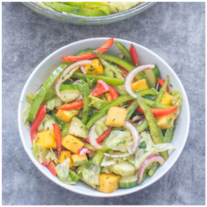 a salad in a bowl