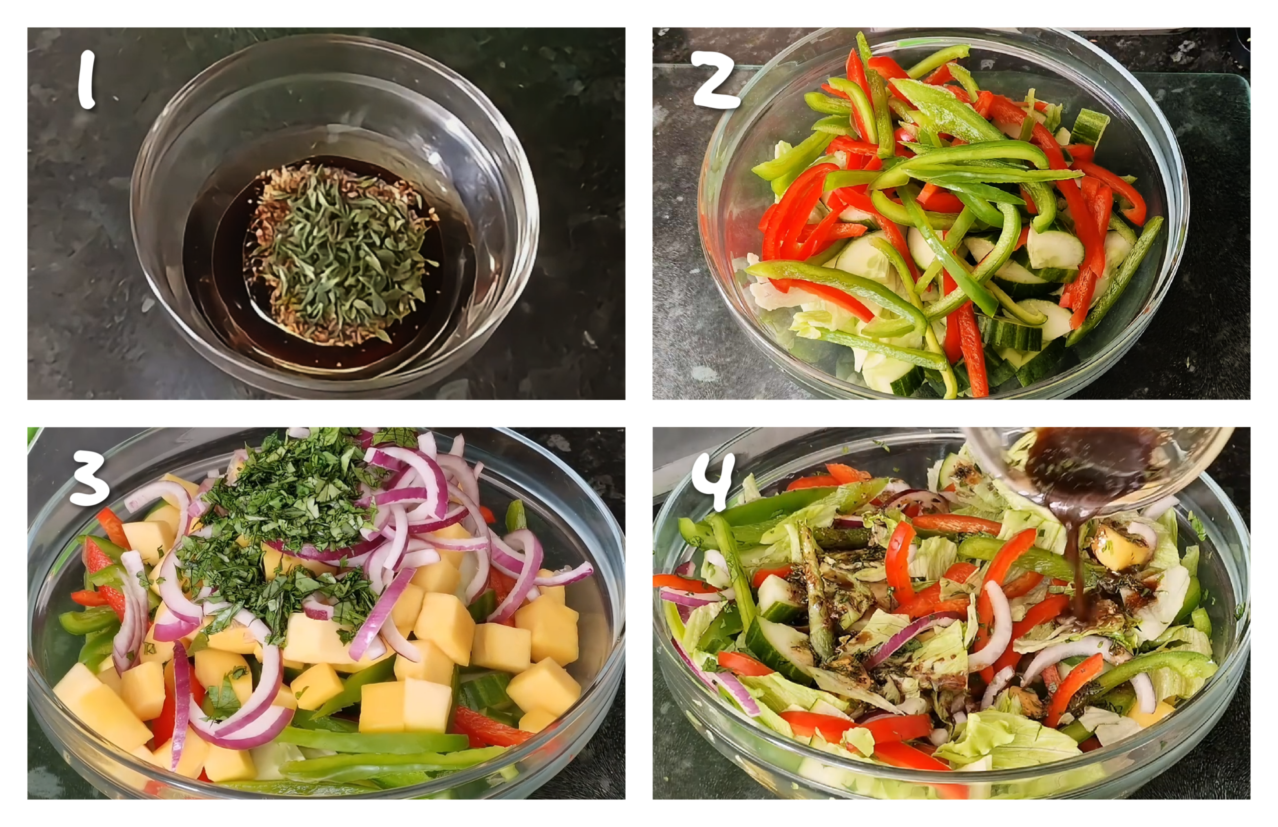 step1-4 preparing the salad