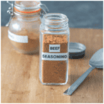 A large jar of seasoning