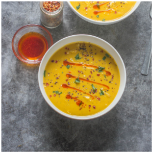 soup with garnish