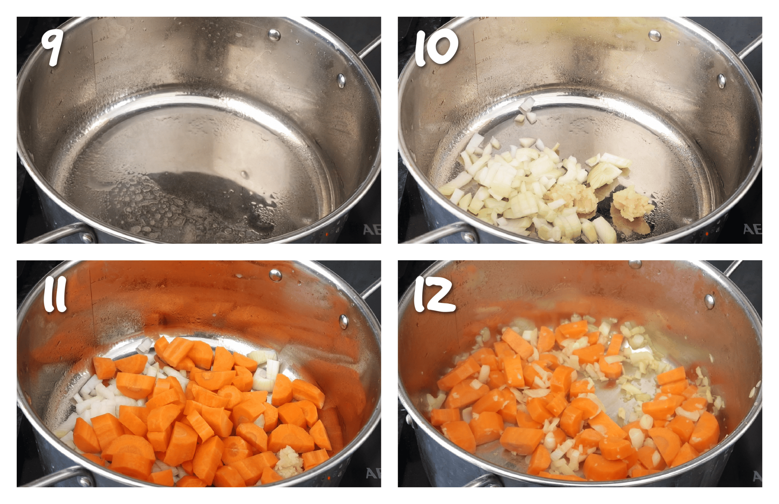 step9-12 sauteing the vegetables